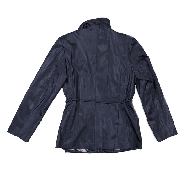 JLC New York Outerwear Womens Black Tie Belted Button Rain Coat - Picture 6 of 6